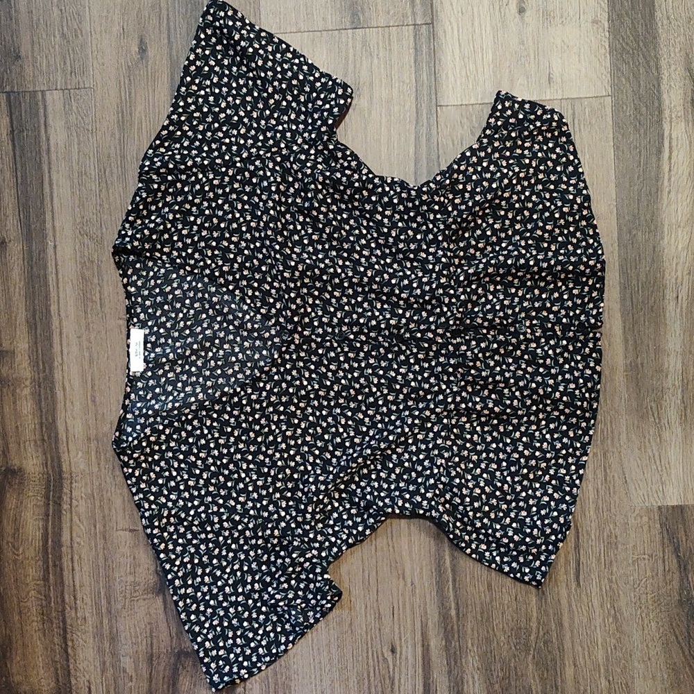 Floral V Neck Blouse